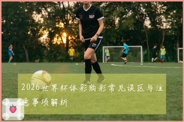 2026世界杯体彩购彩常见误区与注意事项解析